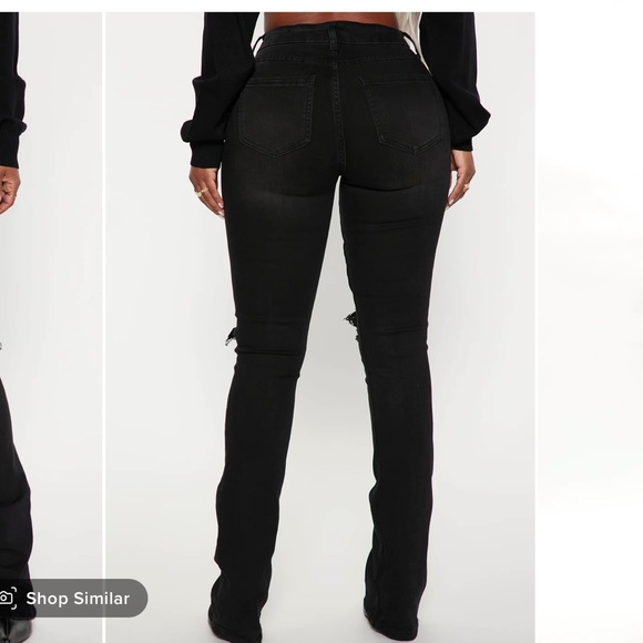 Jessie Mid-rise Distressed Bootcut jeans - Picture 3 of 3